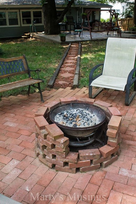 old brick pit bbq idea