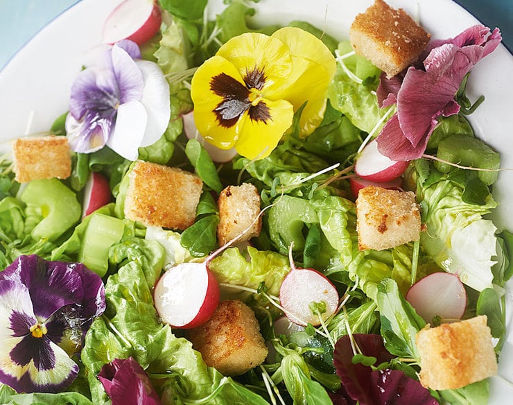 summer flower salad