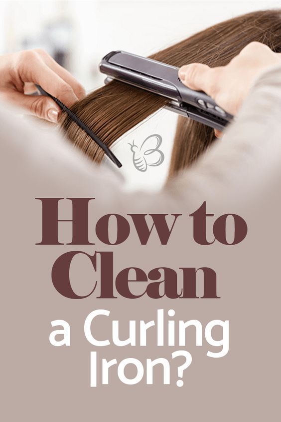 how to clean a curling iron