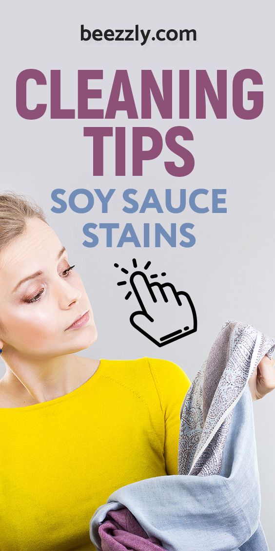 cleaning tips soy sauce stain