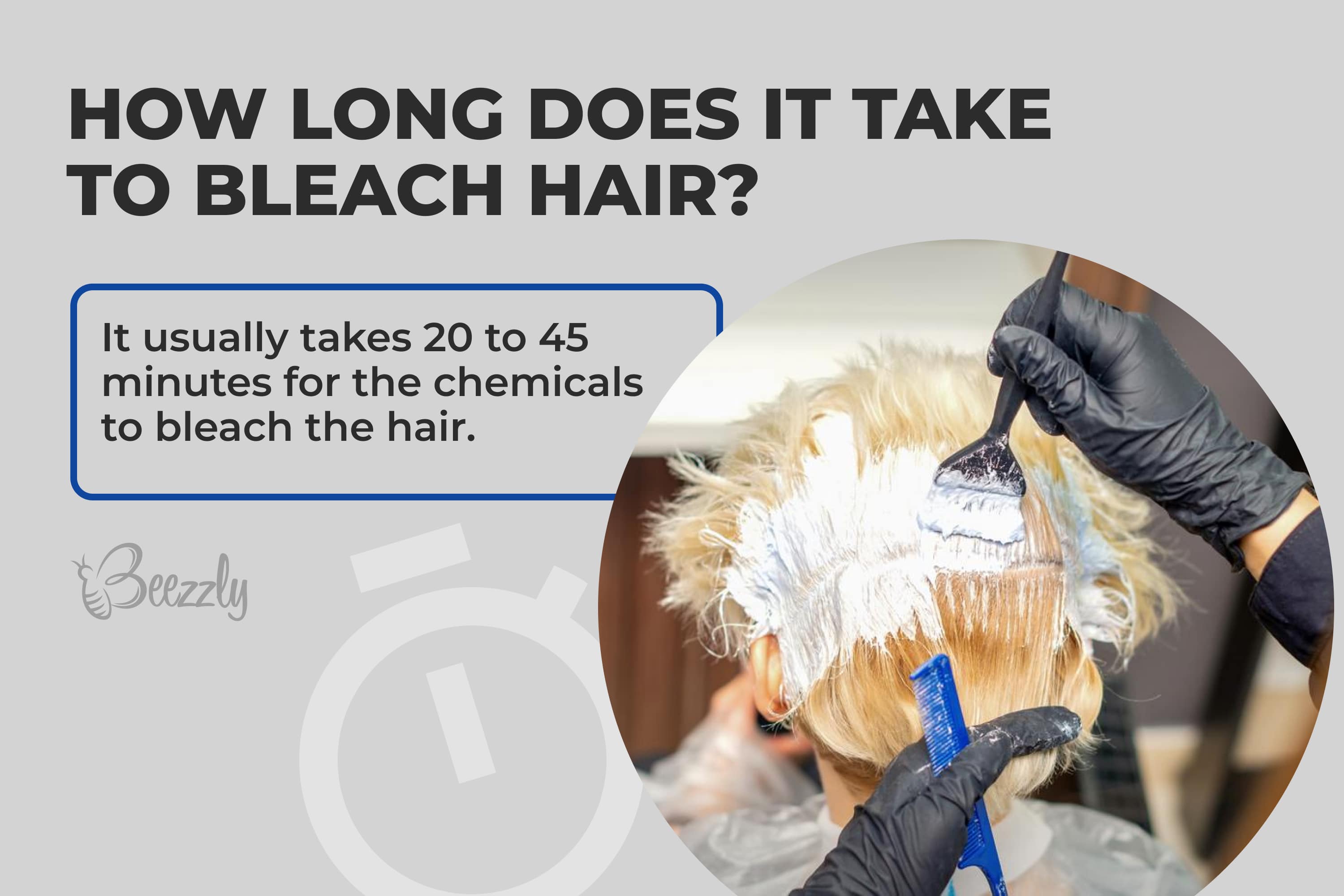How long does it take to bleach hair