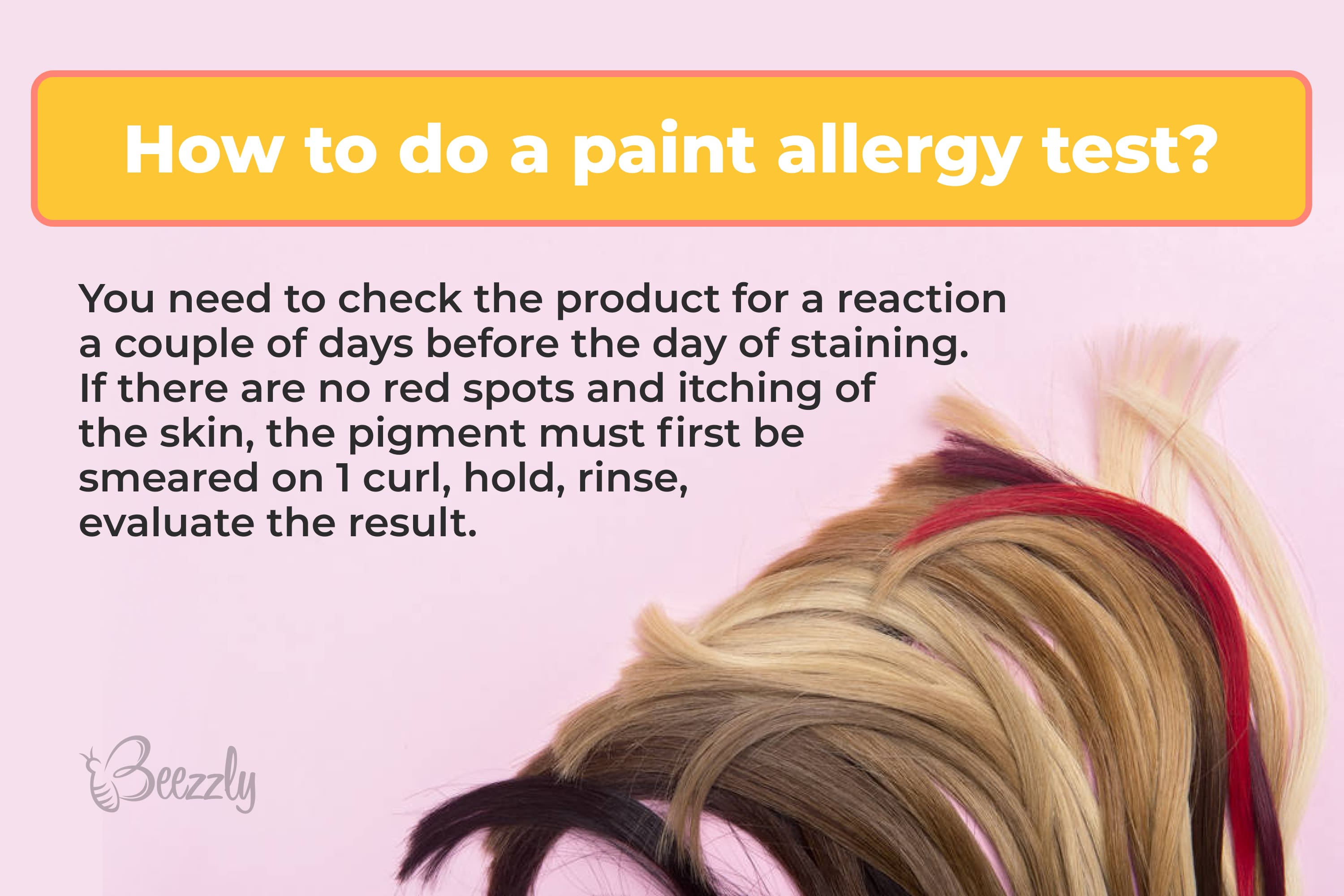 How to do a paint allergy test