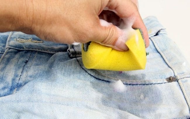 how to get melted chapstick out of clothes