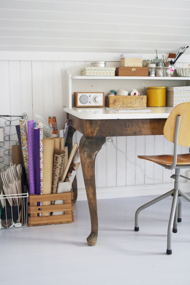 wrapping paper storage 