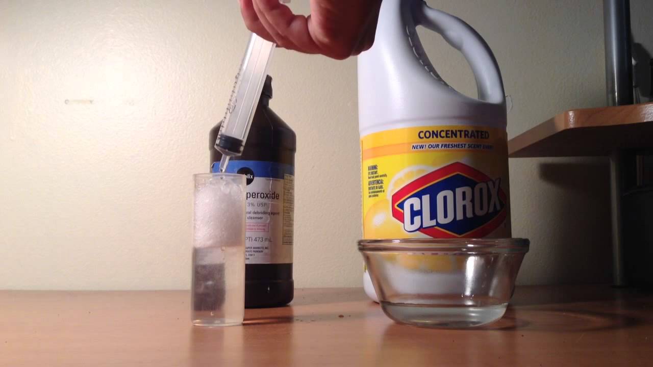 bleach and peroxide combination