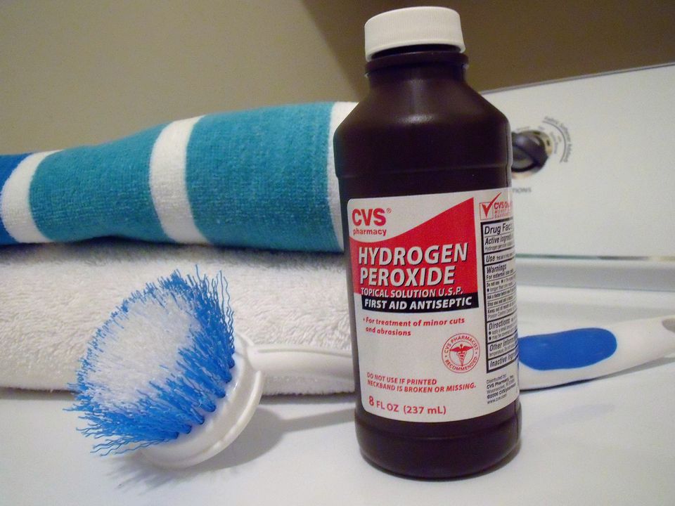 hydrogen peroxide and vinegar