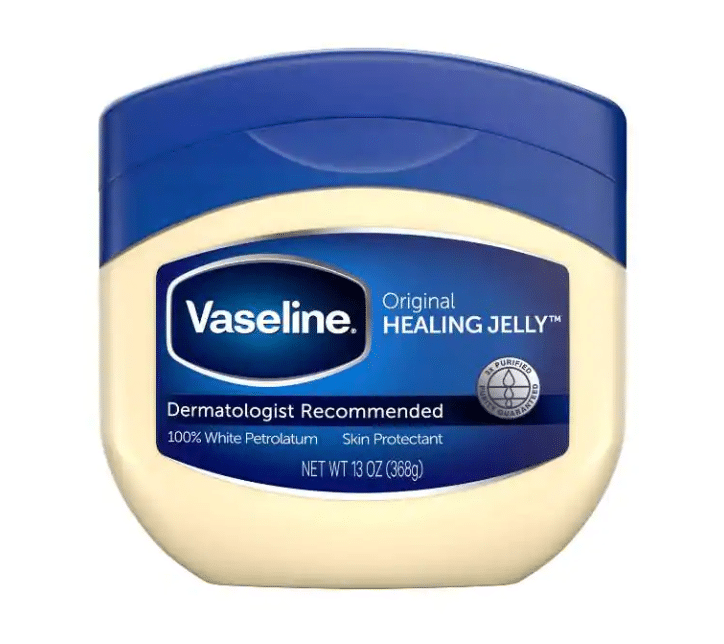 remove gum with vaseline
