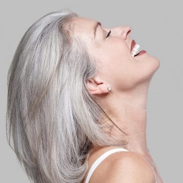 how to make gray hair smooth and shiny