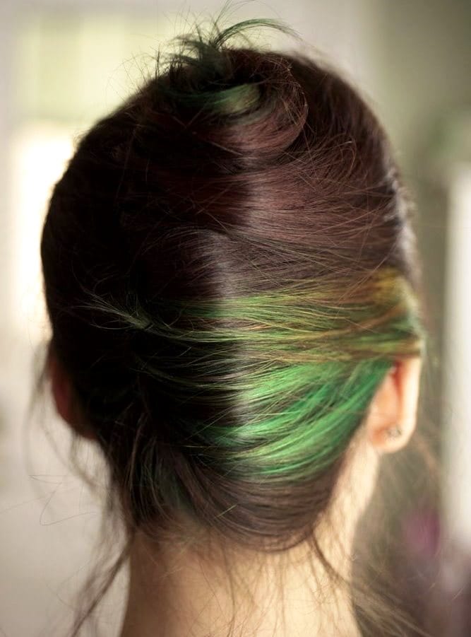 dying over green hair or teal green hair