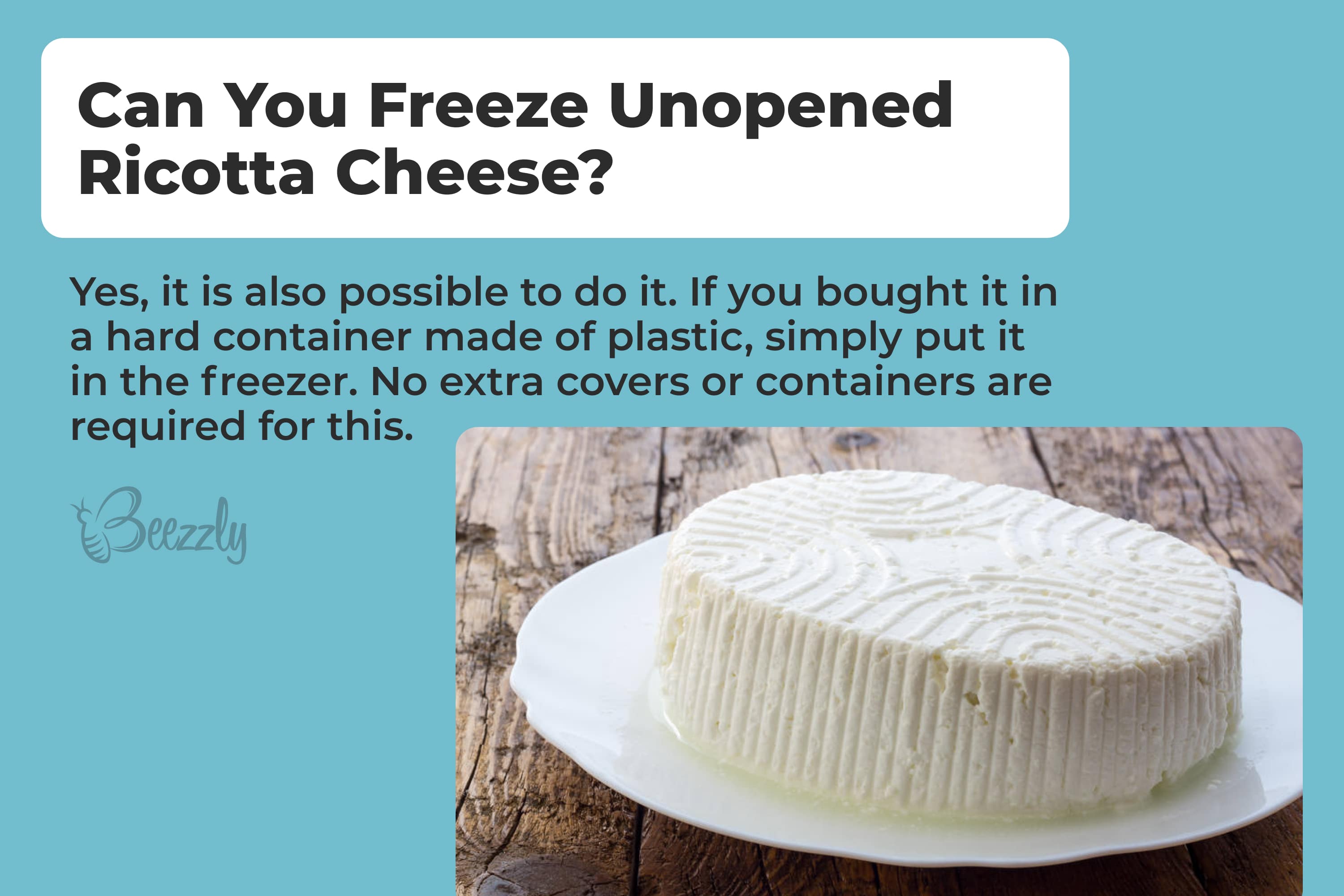 Can you freeze unopened ricotta cheese