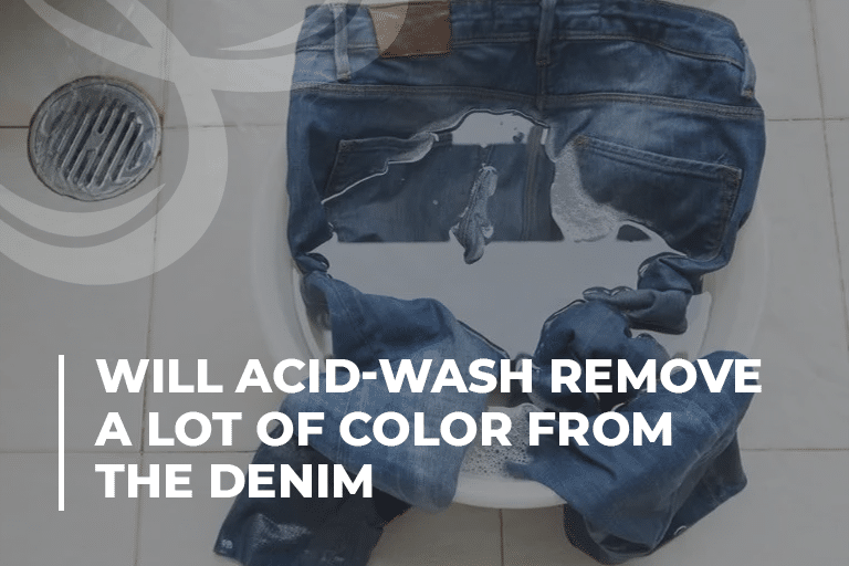 Will acid-wash remove a lot of color from the denim