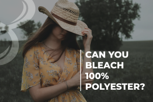 can you bleach a 100 polyester shirt