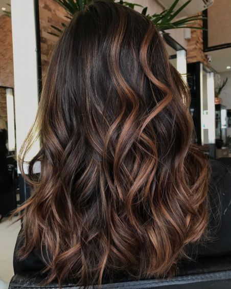 Dark Brown With Brassy Strands