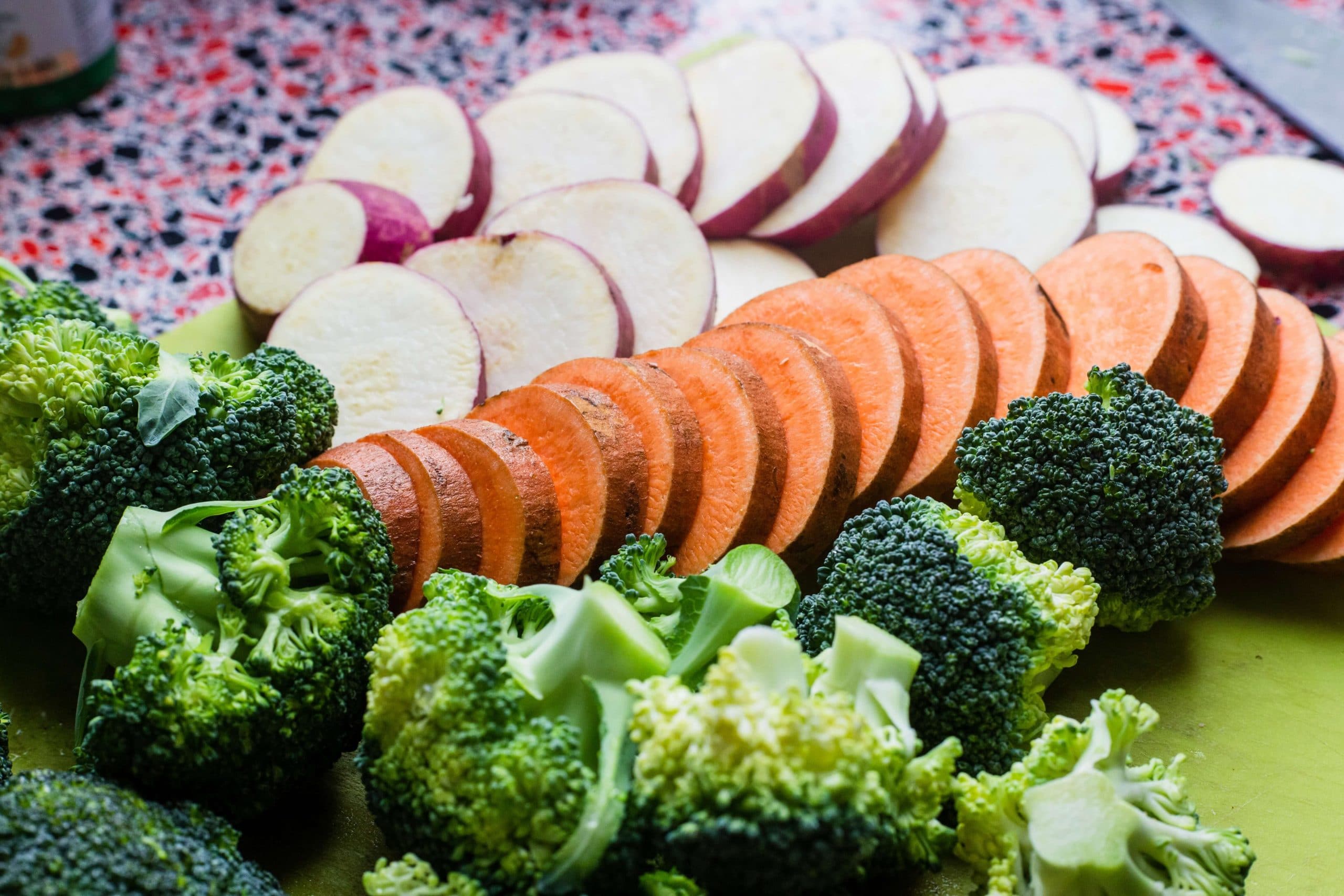 blanching vegetables