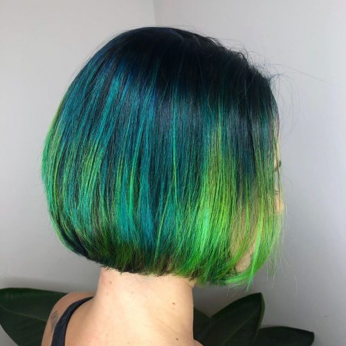 Blue Green Balayage