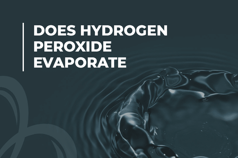Does hydrogen peroxide evaporate