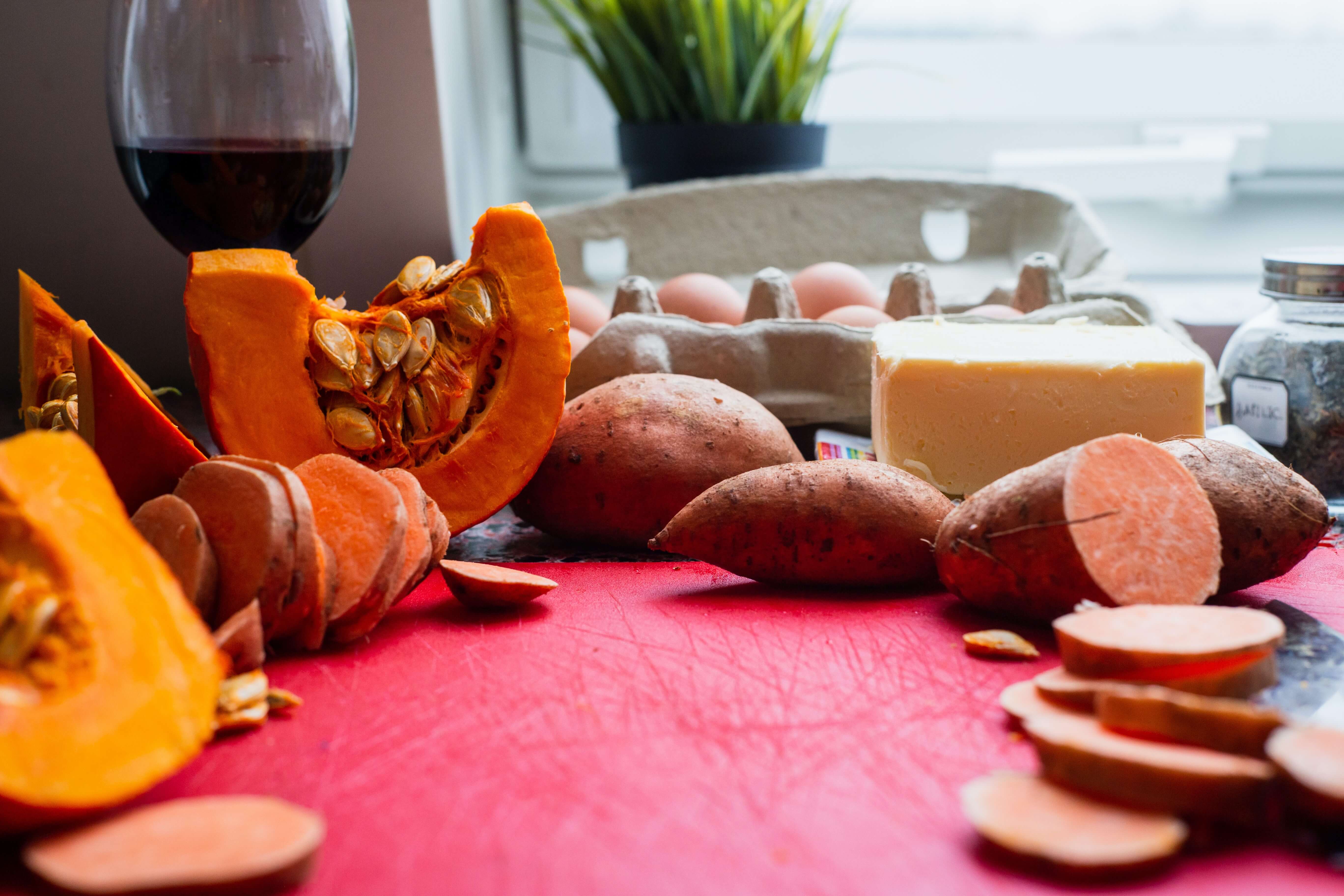 preparing sweet potatoes ahead of time