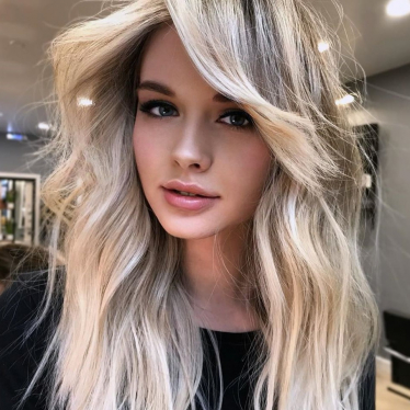 Silver Blonde Hair For Medium Length