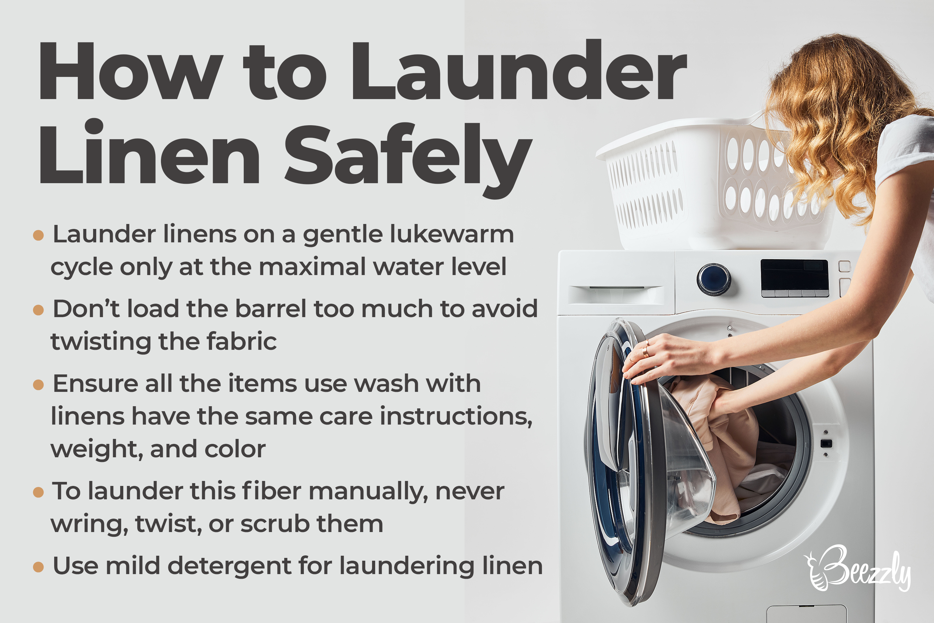 How to Launder Linen Safely