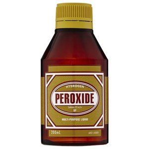 never spill peroxide