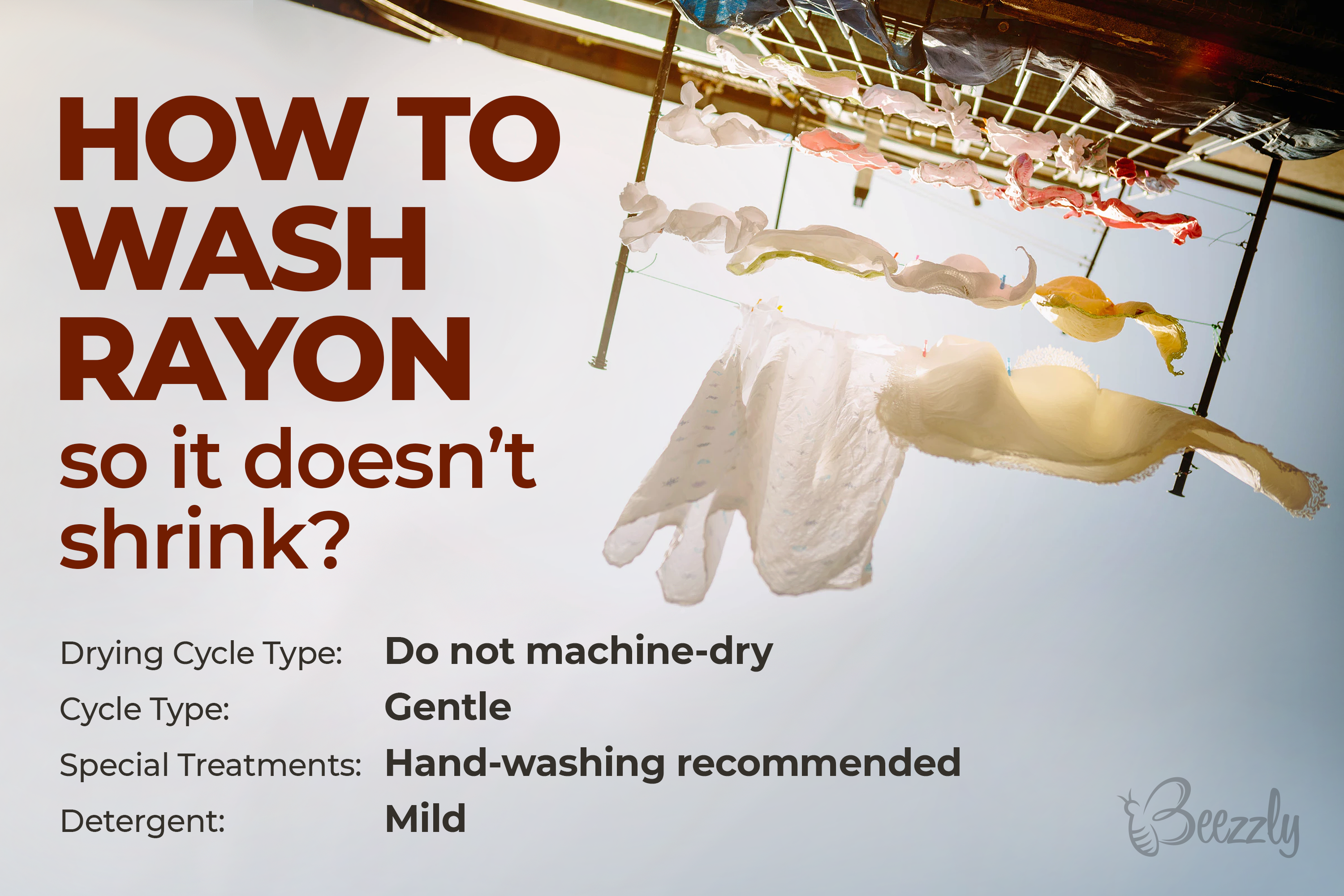 how to wash rayon