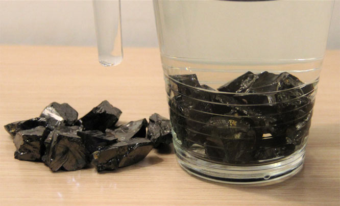 how to clean shungite for water purification