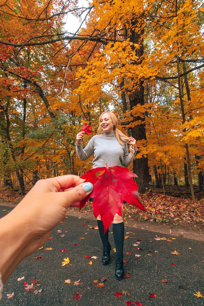 Autumn leaf skirts