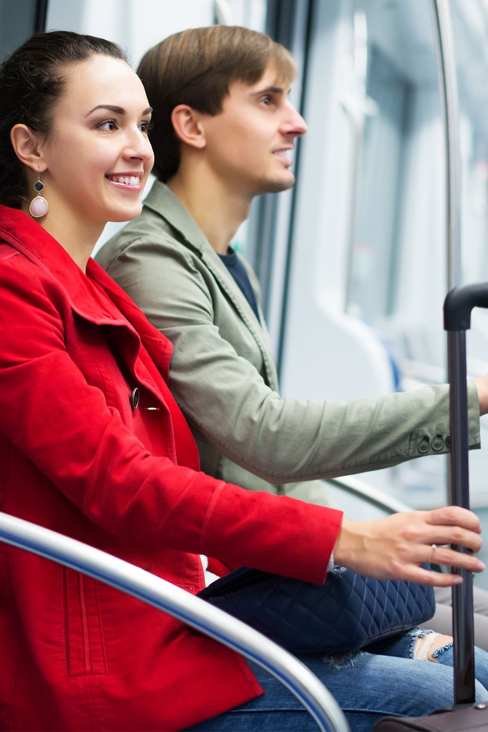 Fall Engagement Photos Ideas take a metro