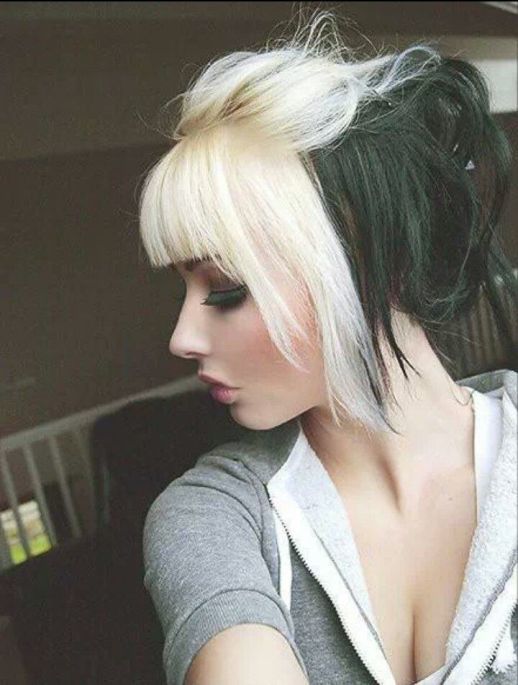 25 Half Blonde Half Black Hairstyle Ideas Beezzly