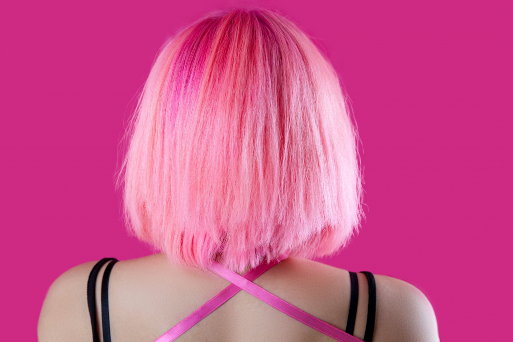 What happens if you put blue hair dye over pink hair? - wide 7