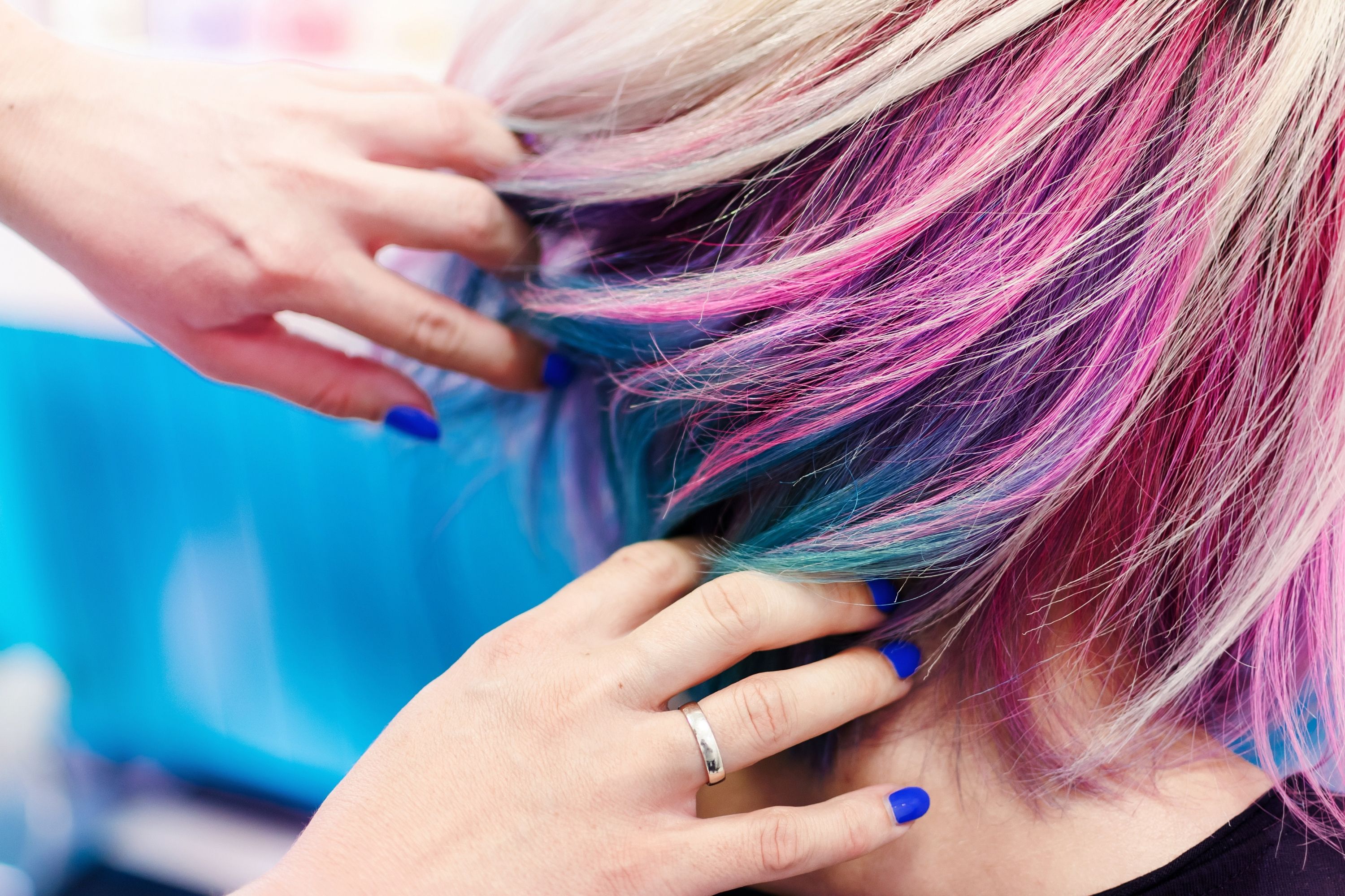 1. How to Dye Your Hair Blue Over Purple - wide 2