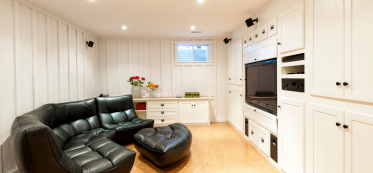 How to make your semi finished basement habitable for teens with sectionals and more