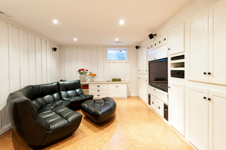 How to make your semi finished basement habitable for teens with sectionals and more
