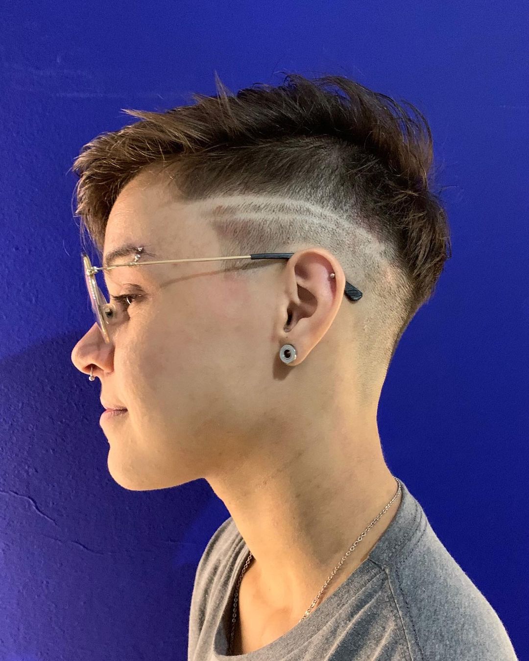 Shaved Sides Tomboy Haircut