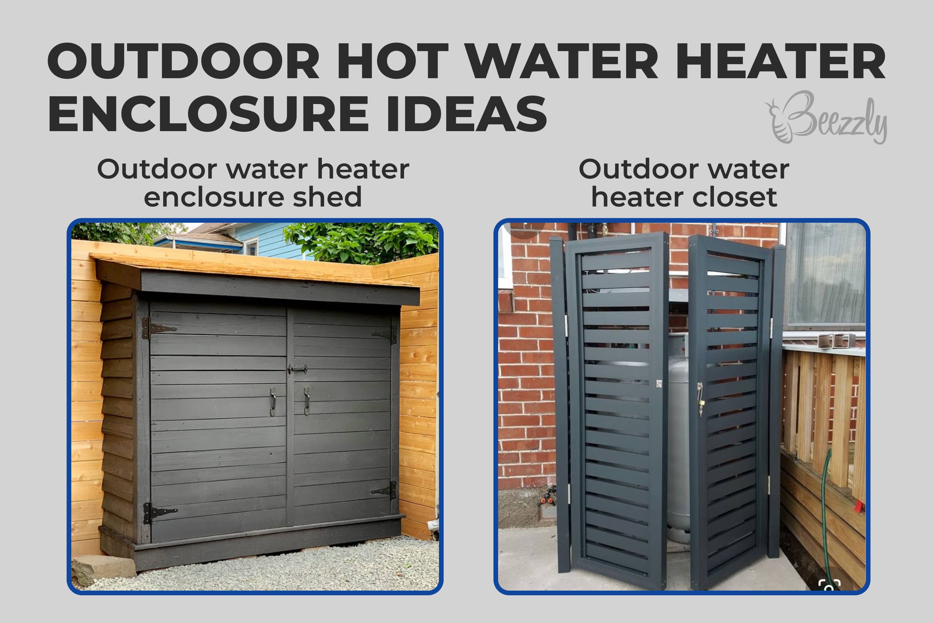 Outdoor Hot Water Heater Enclosure