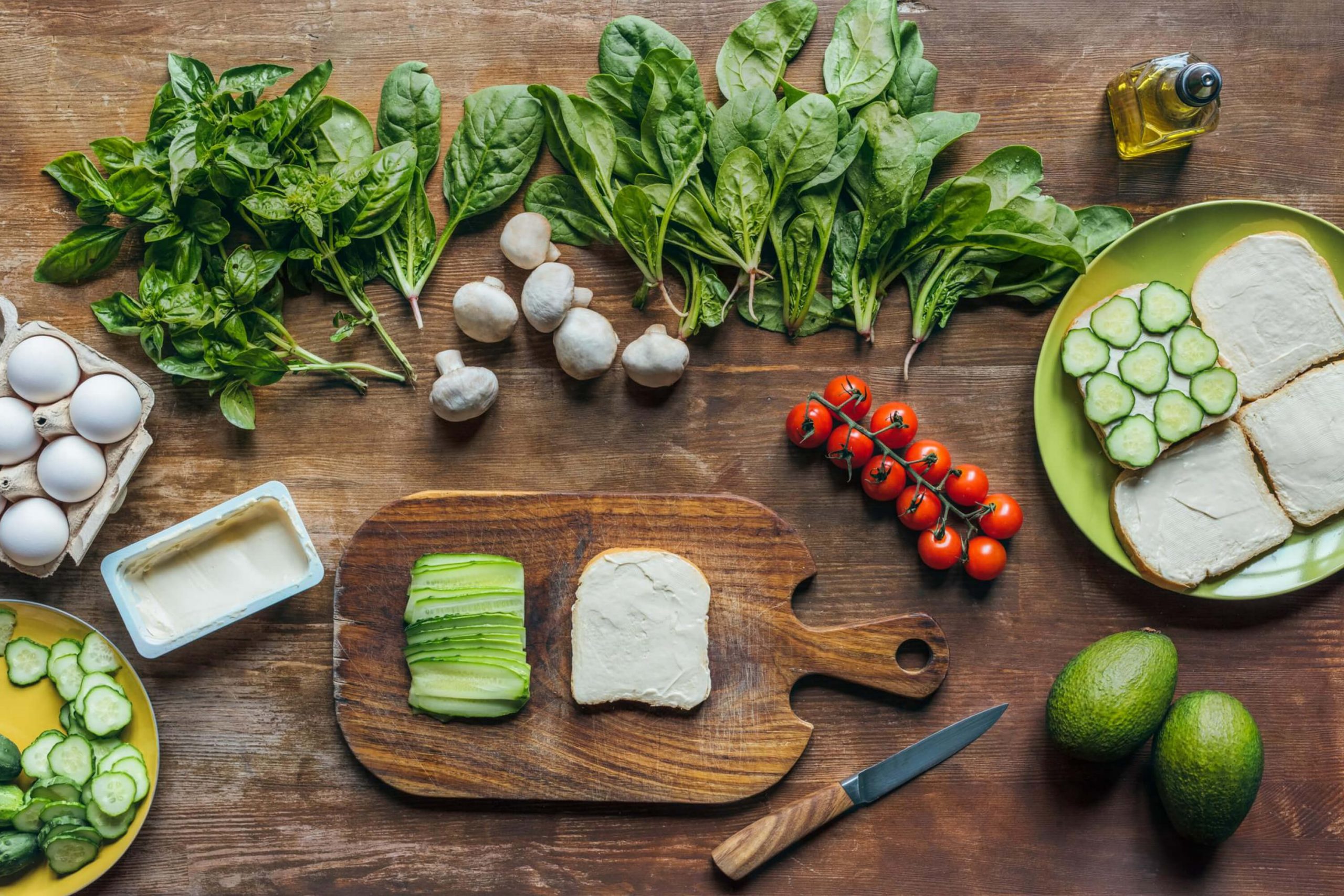 Leafy green vegetables