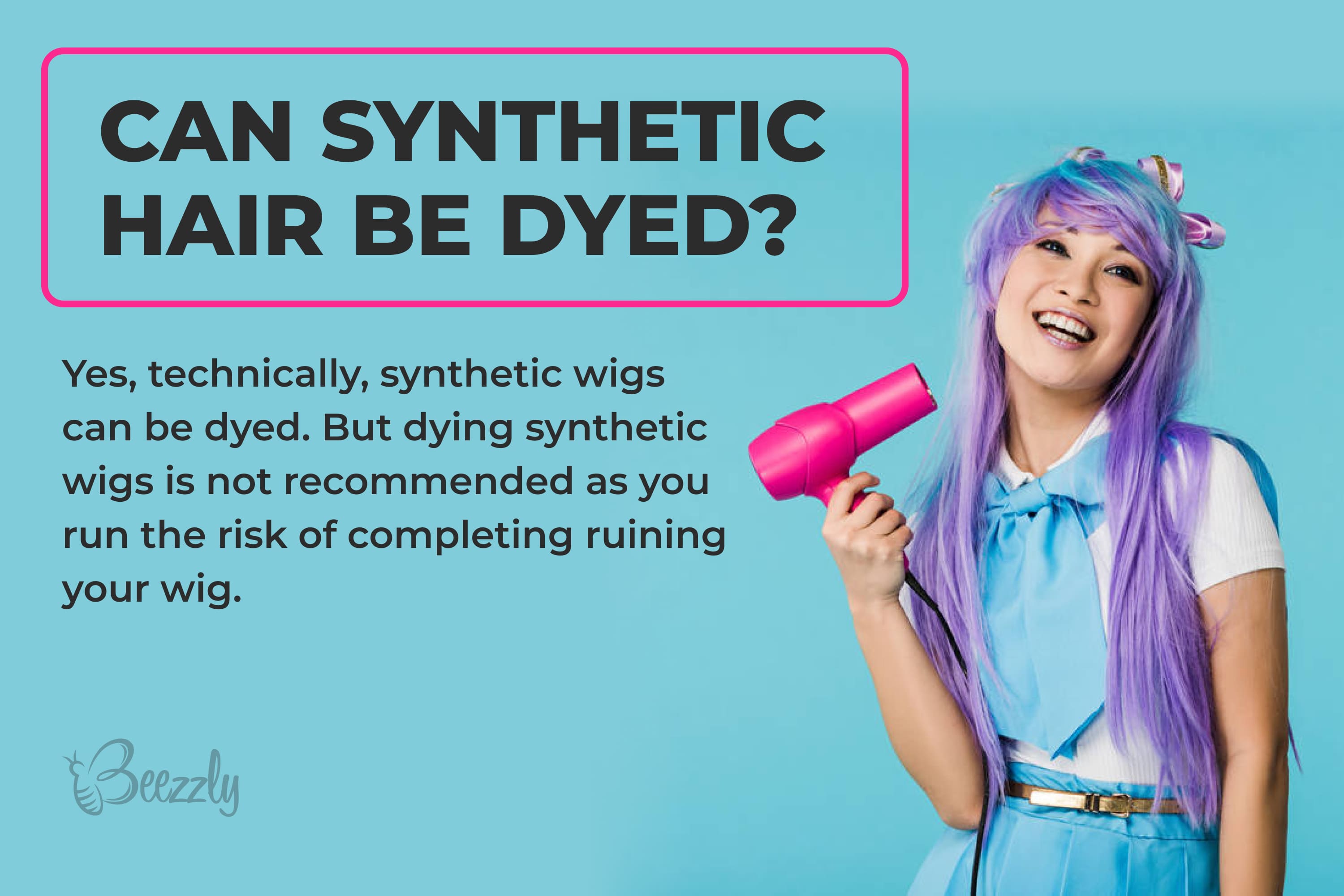 Can synthetic hair be dyed