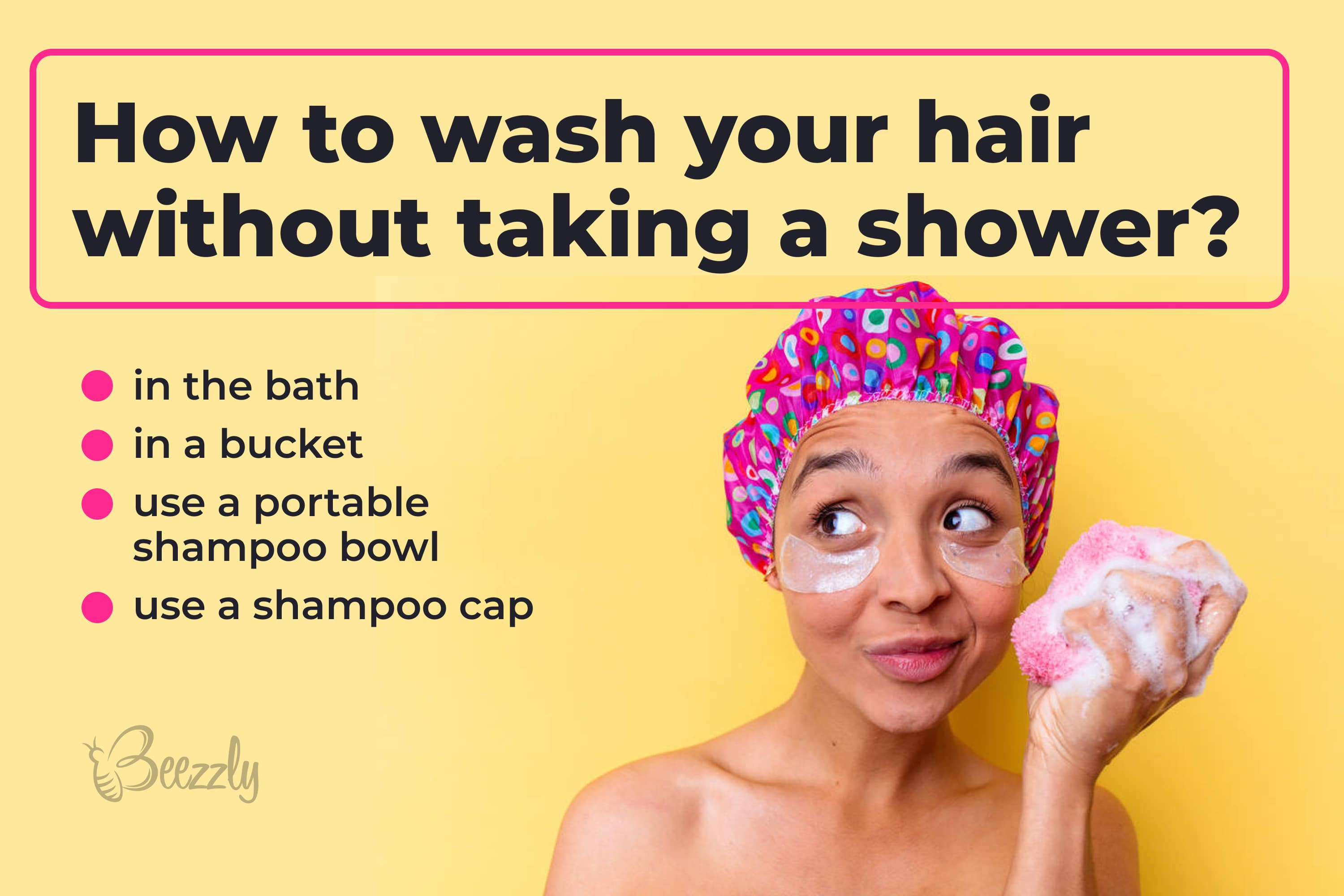 How to wash your hair without taking a shower