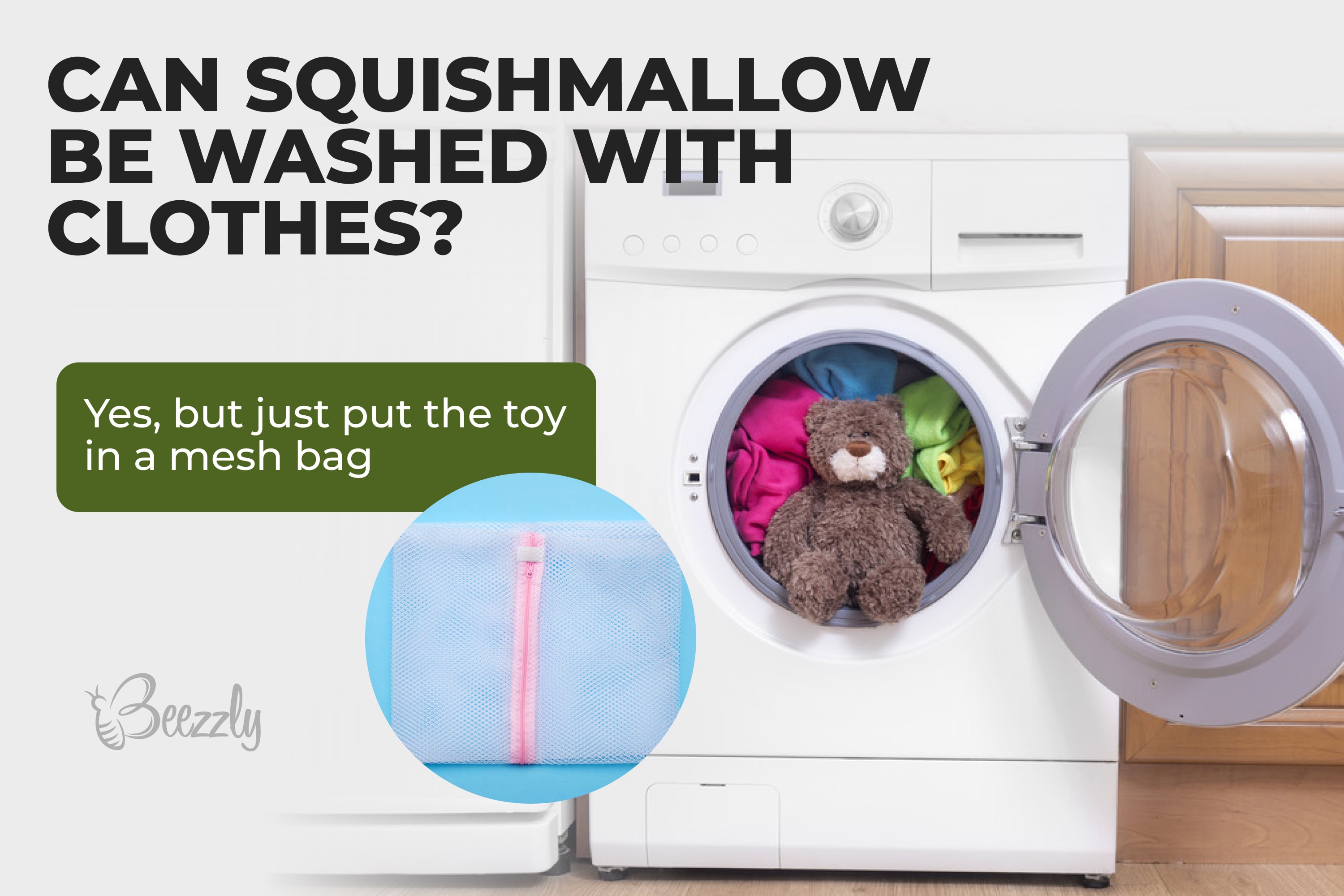 Can Squishmallow be washed with clothes