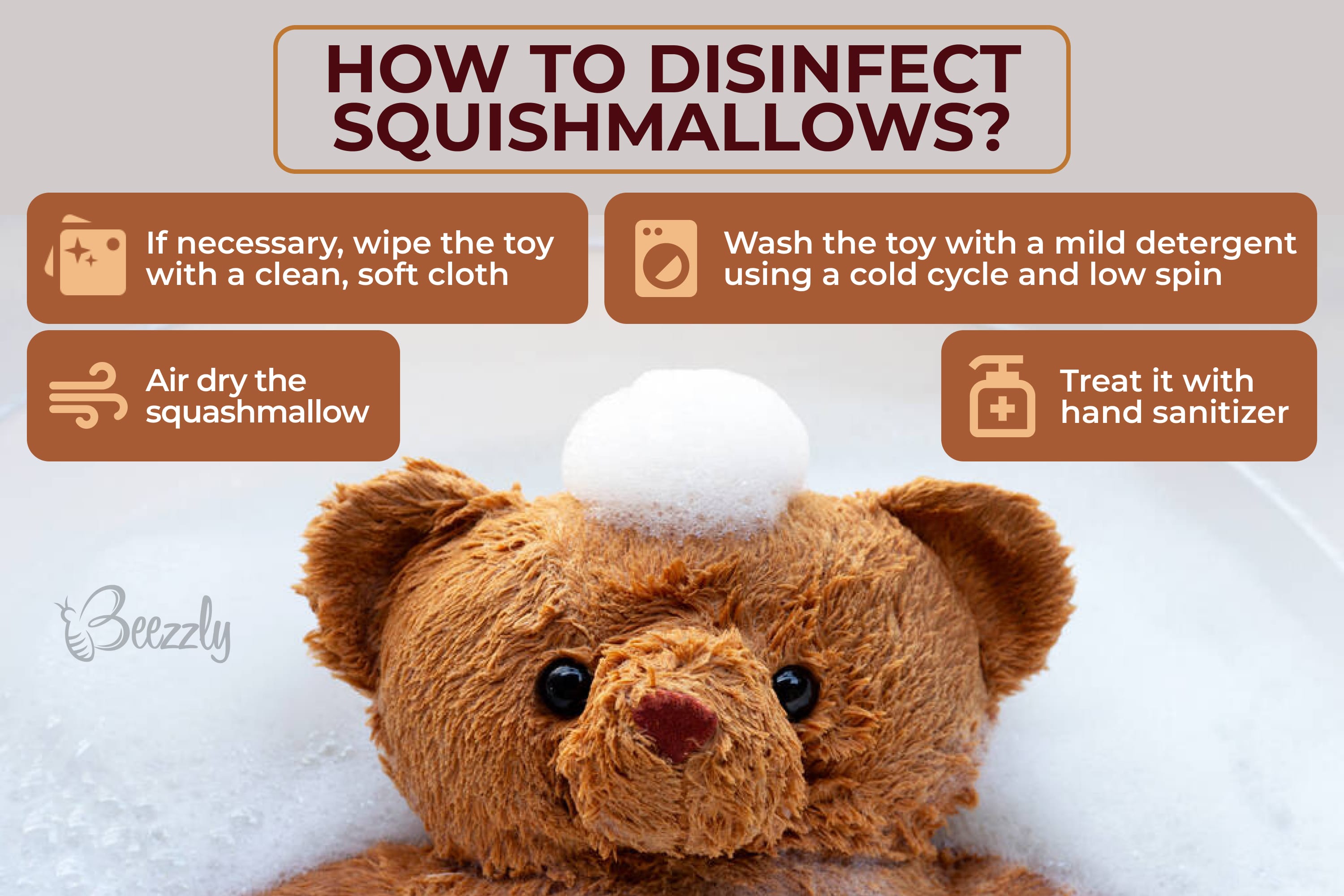 How to disinfect Squishmallows