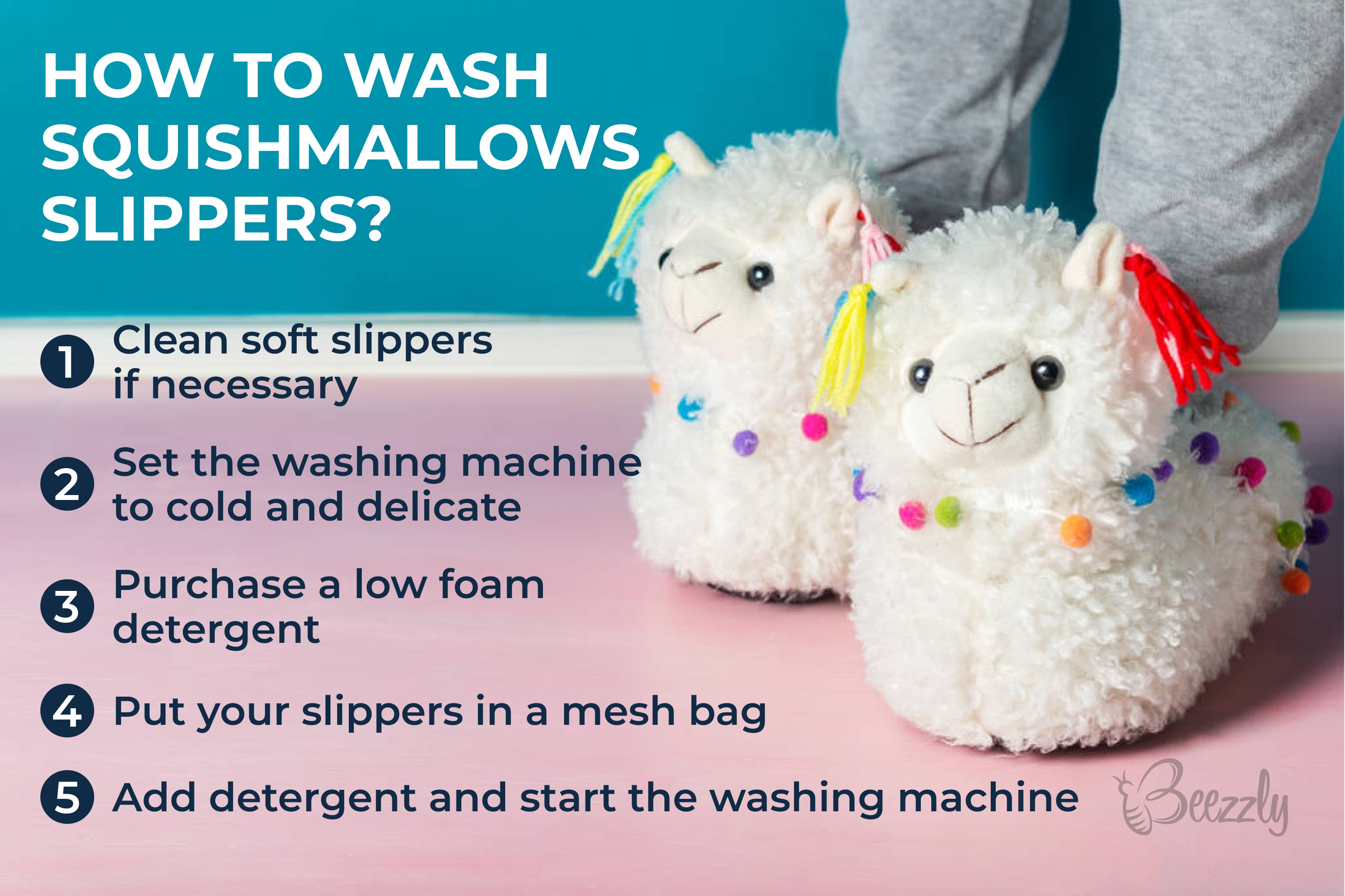 How to wash Squishmallows slippers