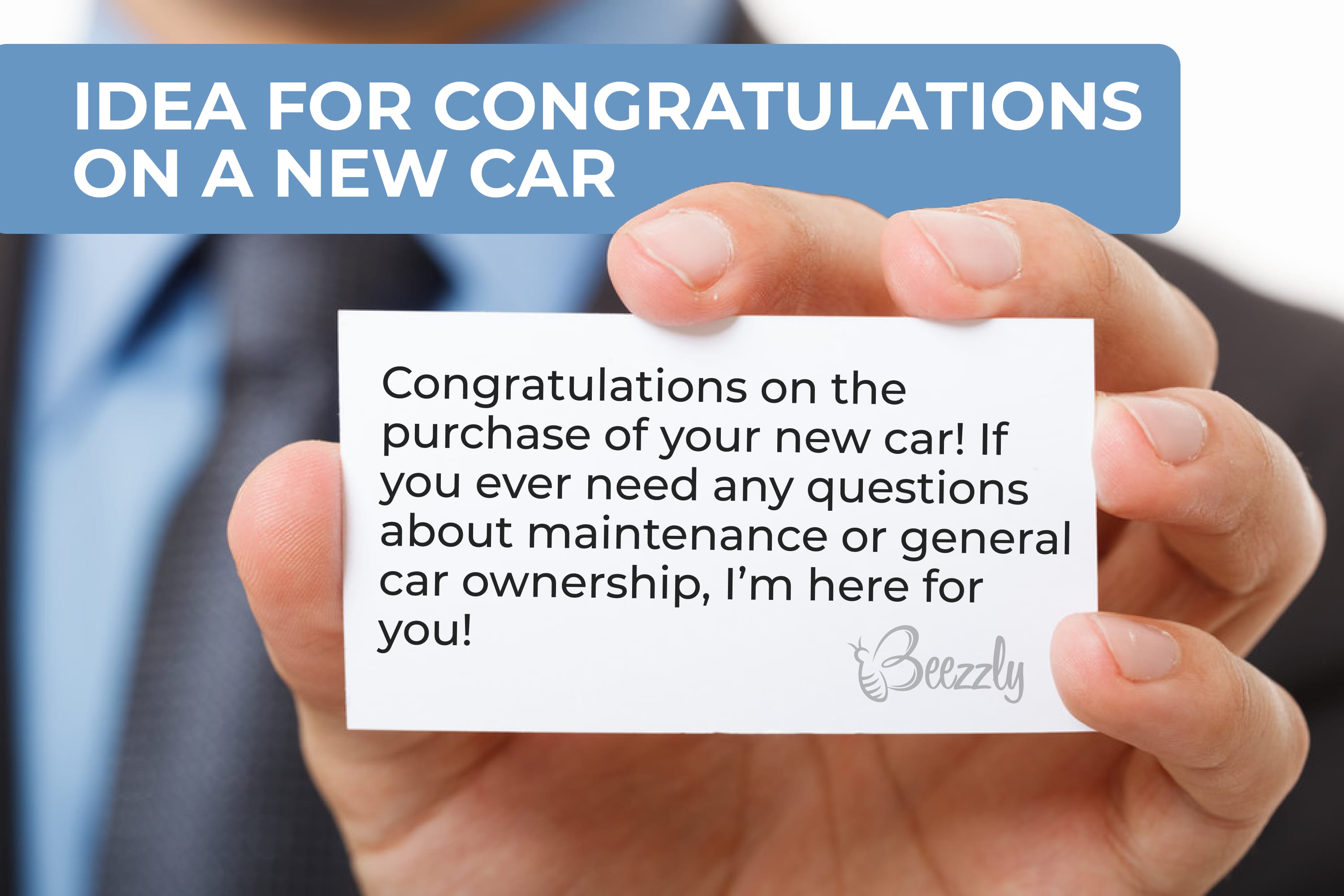 Idea for congratulations on a new car