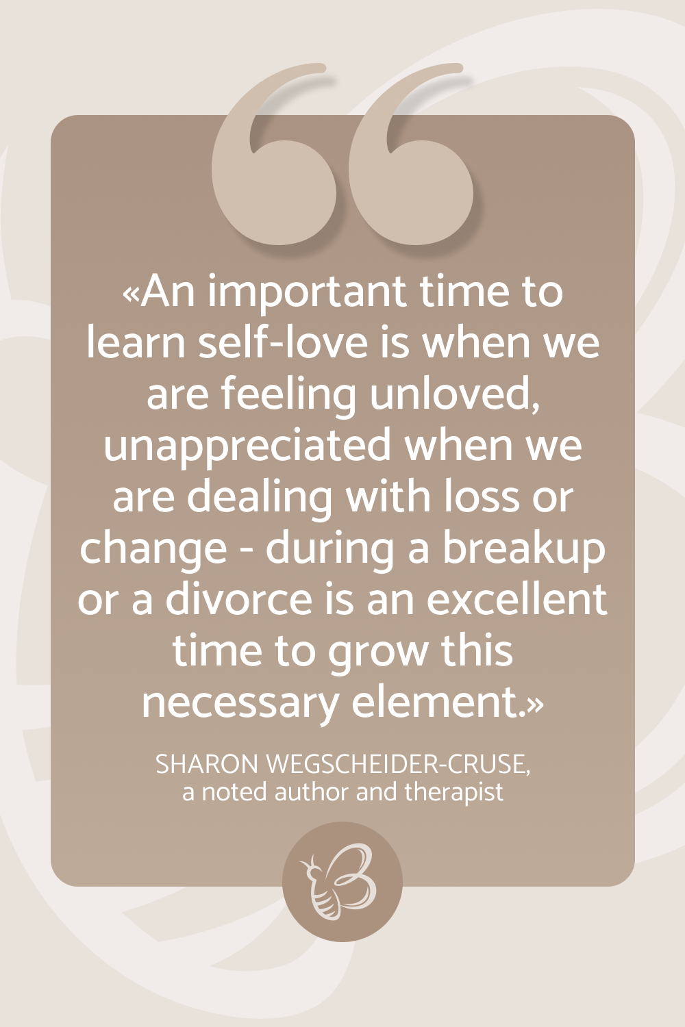 An important time to learn self love is when we are feeling unloved, unappreciated when we are dealing with loss or change