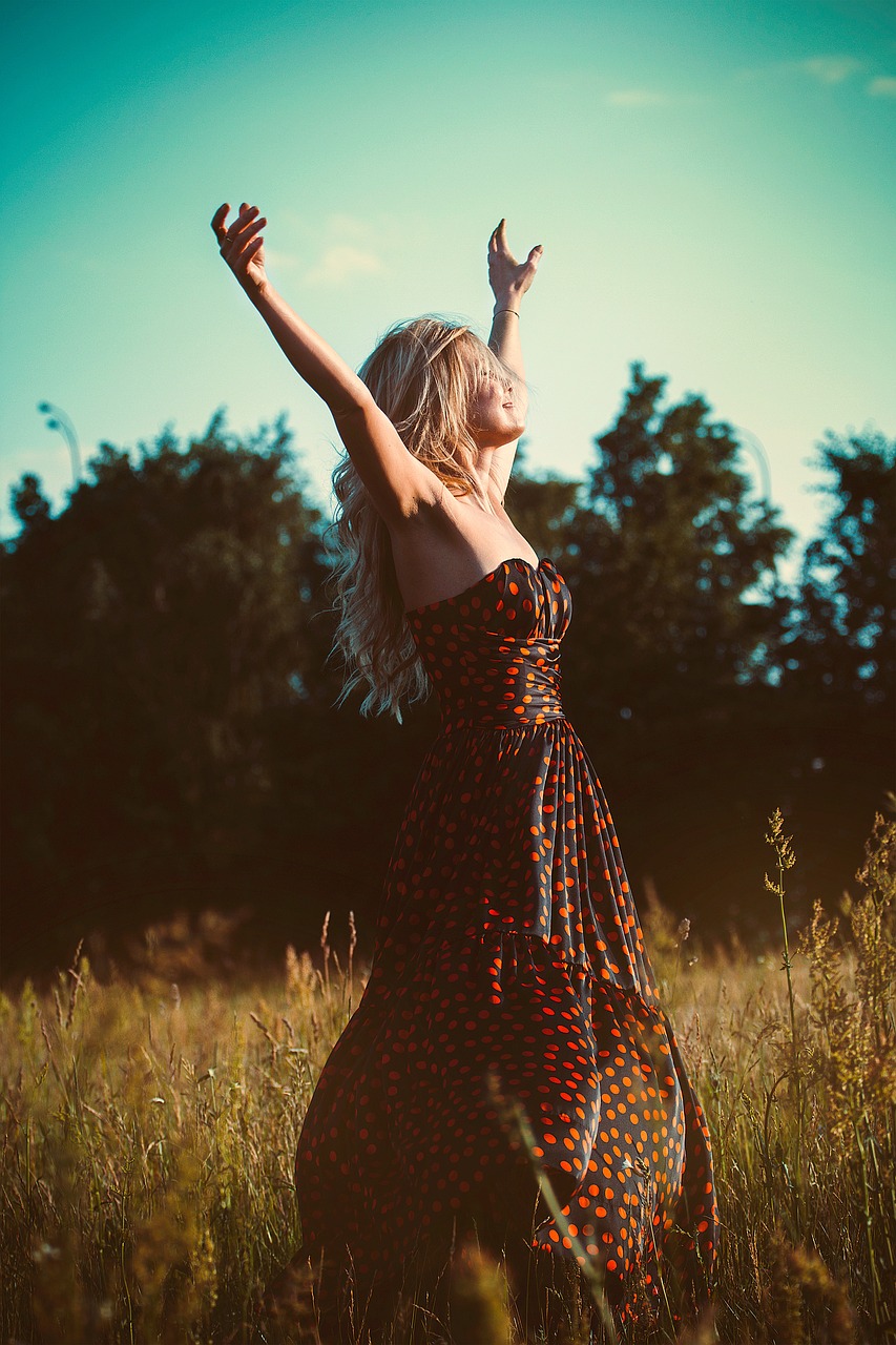 Healthy woman enjoying the physical benefits.