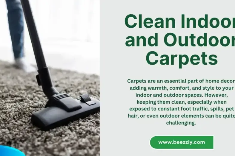 Clean indoor and Outdoor carpet