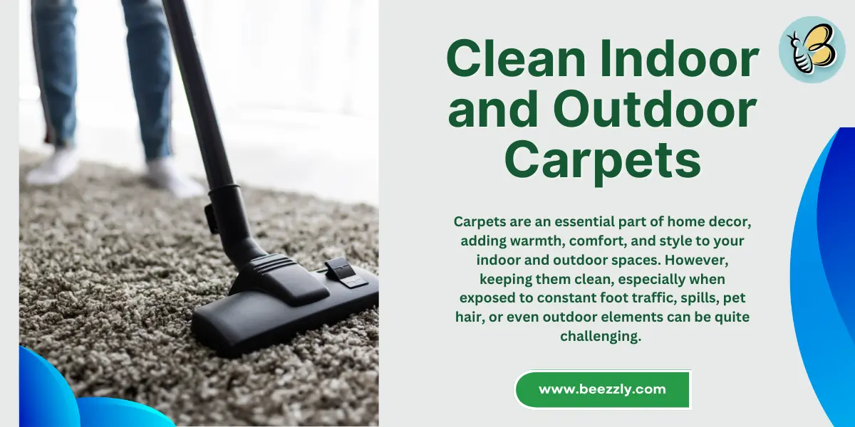 Clean indoor and Outdoor carpet