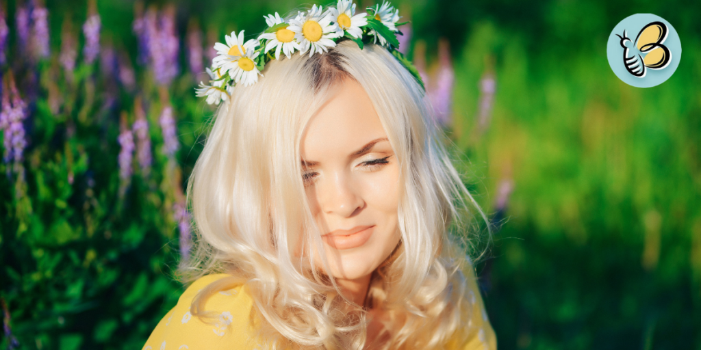 How to make Loose waves with flower crown hairstlye