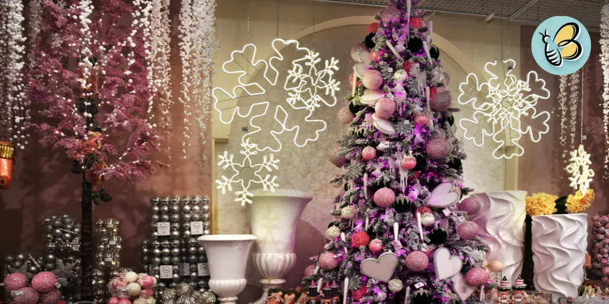 pink christmas tree decoration ideas​