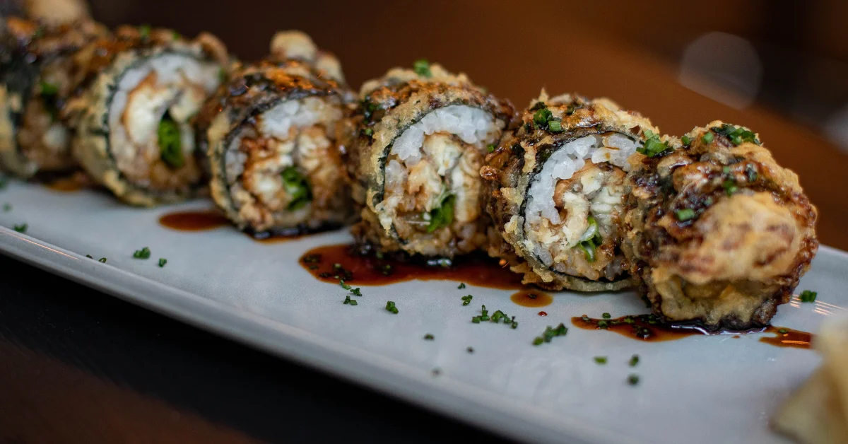 fried chicken sushi